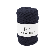 Reax Yarn Macrame Braidey zsinórfonal, 6mm - Sötétkék 10 rövidáru