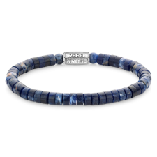Rebel and Rose -Éjfélkék szeletek karkötő, unisex divatékszer - (RR-60102-S-M) karkötő