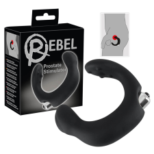  Rebel - íves prosztata vibrátor (fekete) vibrátorok