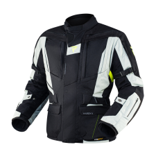 Rebelhorn Hardy II motoros kabát szürke-fekete-neon sárga motoros kabát