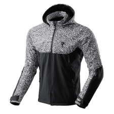 Rebelhorn Slash Noriaki softshell motoros kabát fekete-fehér motoros kabát