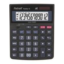 Rebell Panther 12 Számológép fekete számológép