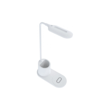 Rebeltec Vezeték nélküli töltő, asztali lámpa, fehér, 10W, Rebeltec W600 világítás