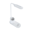  Rebeltec W600 - univerzális asztali LED lámpa tolltartóval, Qi vezeték nélküli töltéssel fehér