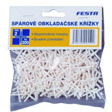 Rebiop Műanyag fugakereszt 2.5 mm 200 db kőműves és burkoló szerszám