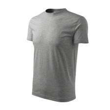 Recall póló unisex sötétszürke melírozott 3XL férfi póló