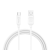 Recci RCT-P200W USB-A apa - USB Type-C apa Adat és töltő kábel - Fehér (2m)