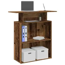  Recepciós pult antik fa 100x40x104 cm szerelt fa bútor