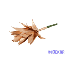  Recés levelű pozsgás 22cm - Arany dekorációs kellék