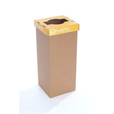 Recobin Szelektív hulladékgyűjtő, újrahasznosított, angol felirat, 60 l, RECOBIN Office, sárga (URE018) szemetes