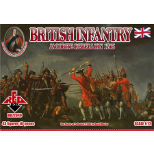  Red Box British Infantry 1745,Jacobite Rebellion 1:72 (RB72049) makett