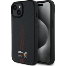 Red Bull Powerbar iPhone 15 Carbon MagSafe tok, fekete (RBHMP15S24CFGSMK) (RBHMP15S24CFGSMK) tok és táska