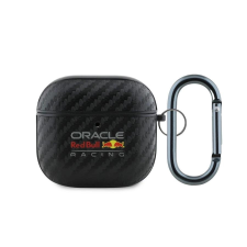 Red Bull PU Carbon tok AirPods 4 készülékhez fekete tok és táska