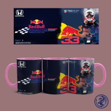  Red Bull Racing - Max Verstappen bögre (Rózsaszín) bögrék, csészék