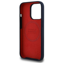 Red Bull RBHMP14L24SIILVR Silicone Red Ring MagSafe-kompatibilis tok iPhone 14 Pro - sötétkék tok és táska