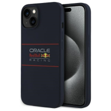 Red Bull RBHMP14S24SIHSRV Silicone Horizontal Logo MagSafe-kompatibilis tok iPhone 14 - sötétkék tok és táska
