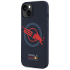 Red Bull RBHMP15X24SIOLVR Silicone ORBR20 Logo Red Lining MagSafe-kompatibilis tok iPhone 15 Pro Max - tengerészkék
