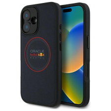 Red Bull RBHMP16M24PUILVR Leather Red Ring MagSafe-kompatibilis tok iPhone 16 Plus - sötétkék tok és táska