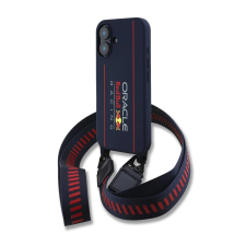 Red Bull Silicone Vertical Logo MagSafe tok + vállpánt iPhone 16 készülékhez tengerészkék tok és táska