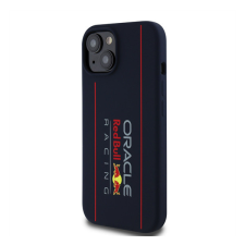Red Bull Vertical Logo iPhone 15 szilikon MagSafe tok, tengerészkék tok és táska