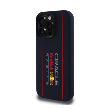 Red Bull Vertical Logo iPhone 16 Pro szilikon MagSafe tok, tengerészkék tok és táska