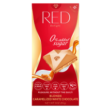 RED Delight Karamellizált fehér csokoládé édesítőszerekkel 85 g diabetikus termék