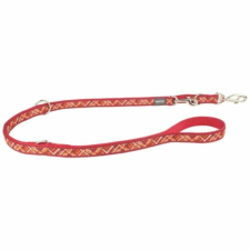 Red Dingo Flanno Red multi-purpose póráz 200 cm Large nyakörv, póráz, hám kutyáknak