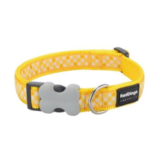 Red Dingo Gingham Yellow Small kutya nyakörv nyakörv, póráz, hám kutyáknak