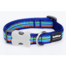 Red Dingo Horizontal Stripes Dark Blue Large kutya nyakörv nyakörv, póráz, hám kutyáknak