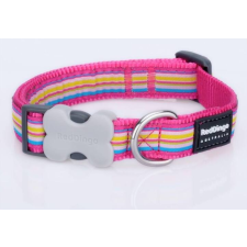 Red Dingo Horizontal Stripes Hot Pink XS kutya nyakörv nyakörv, póráz, hám kutyáknak