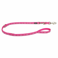 Red Dingo Paw Impressions Hot Pink multi-purpose póráz 200 cm XS nyakörv, póráz, hám kutyáknak