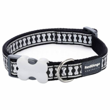 Red Dingo Reflective Black XS kutya nyakörv nyakörv, póráz, hám kutyáknak