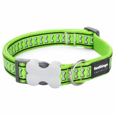Red Dingo Reflective Lime Large kutya nyakörv nyakörv, póráz, hám kutyáknak