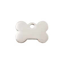 Red Dingo Rozsdamentes acél biléta csont forma nyakörv, póráz, hám kutyáknak