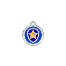 Red Dingo Rozsdamentes PawPatrol Chase mintás acél biléta nyakörv, póráz, hám kutyáknak