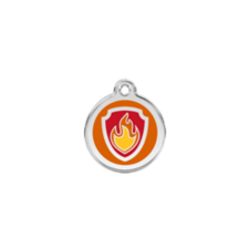 Red Dingo Rozsdamentes PawPatrol Marshall mintás acél biléta nyakörv, póráz, hám kutyáknak