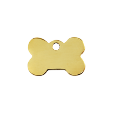 Red Dingo Sárga réz biléta csont forma nyakörv, póráz, hám kutyáknak