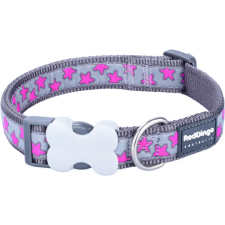 Red Dingo Stars Grey/Hot Pink Large kutya nyakörv nyakörv, póráz, hám kutyáknak