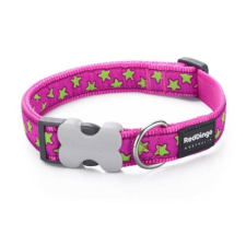 Red Dingo Stars Hot Pink Medium kutya nyakörv nyakörv, póráz, hám kutyáknak