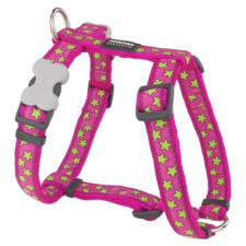 Red Dingo Stars Hot Pink XS Dog hám nyakörv, póráz, hám kutyáknak