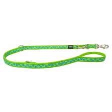 Red Dingo Stars Lime multi-purpose póráz 200 cm Medium nyakörv, póráz, hám kutyáknak