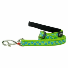 Red Dingo Stars Lime póráz 100-180 cm XS nyakörv, póráz, hám kutyáknak