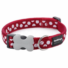Red Dingo White Spots Red XS kutya nyakörv nyakörv, póráz, hám kutyáknak