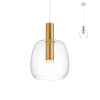 REDO Candela arany-átlátszó LED függesztett lámpa (RED-01-1819) LED 1 izzós IP20