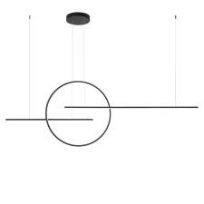 REDO Giotto fekete LED függesztett lámpa (RED-01-1737) LED 1 izzós IP20 világítás