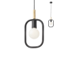 Redo Smarter Aeris fekete-barna függesztett lámpa (RED-01-2407) E27 1 izzós IP20
