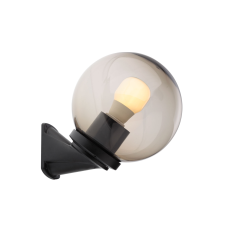 Redo Smarter Sfera fekete-füstszínű kültéri fali lámpa (RED-9872) E27 1 izzós IP44 kültéri világítás