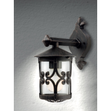 Redo Smarter Tirol barna-átlátszó kültéri fali lámpa (RED-9260) E27 1 izzós IP23 kültéri világítás