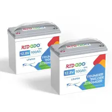  Redodo LiFePO4 12V 100Ah 1,28kWh MINI akkumulátor horgászkiegészítő