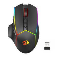 Redragon AXE PRO M814 RGB Bluetooth + RF Wireless Gaming Egér - Fekete (M612RGB-PRO) egér